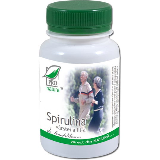 Spirulina Varstei a III-a, 60 capsule Pro Natura