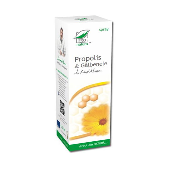 Spray cu Propolis si Galbenele, 100ML Pro Natura