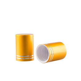 Capac Gold mat pentru recipiente Roll-On mini de 10 ml