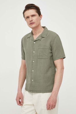 United Colors Of Benetton Camasa De In Culoarea Verde, Regular Bărbaţi, Casual