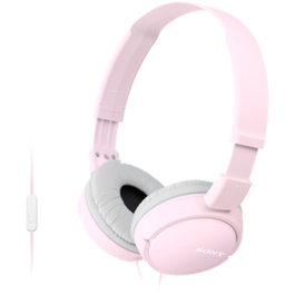 Casti audio MDRZX110APP, tip DJ cu control telefon, Roz