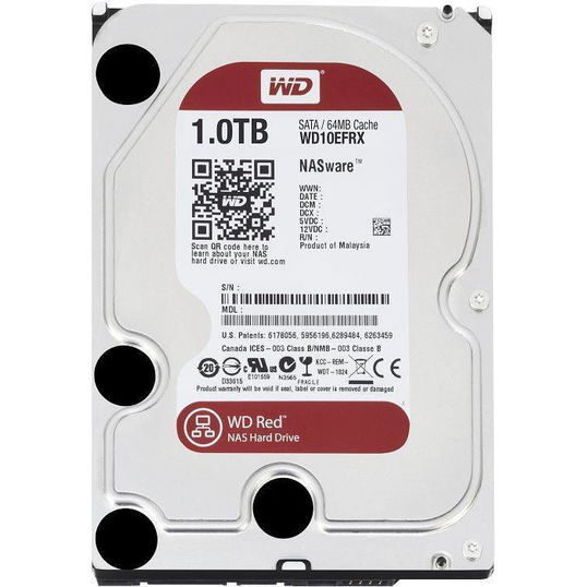 HDD 1TB RED, Serial ATA3, IntelliPower WD10EFRX