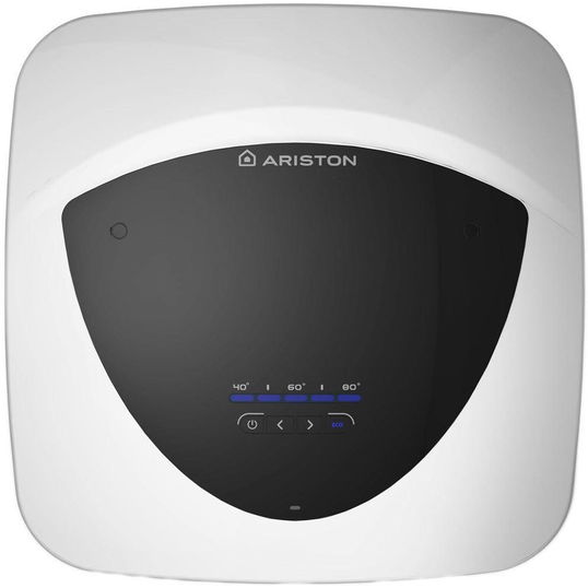 Boiler electric Andris LUX ECO 10 EU, 10 l, 1200 W, Termostat, Izolatie termica, Protectie electrica IPX4, Montare deasupra chiuvetei, Afisaj LED, Reglaj extern de temperatura