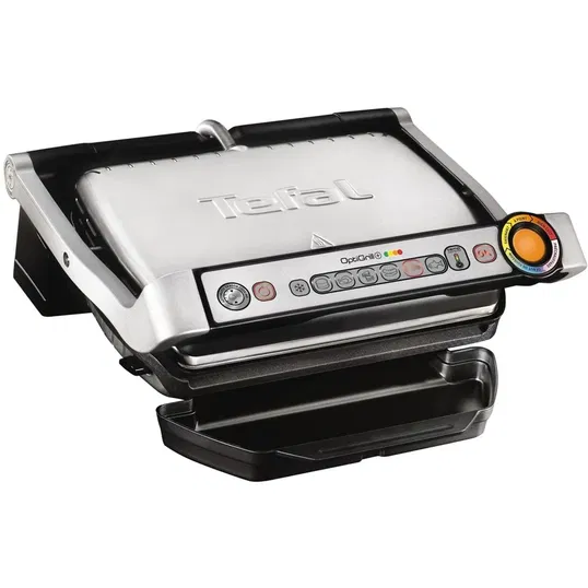 Gratar electric OptiGrill+ GC712D, 2000 W, 6 programe automate, inox/negru