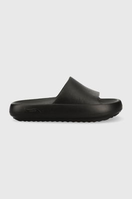 Skechers Papuci Horizon Femei, Culoarea Negru Dama, Sintetic, Toc Plat