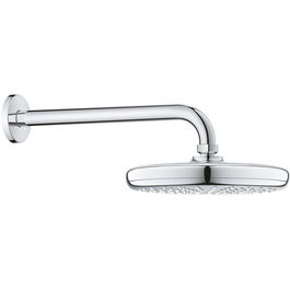Cap dus fix Grohe New Tempesta 210, 1 jet si brat dus 286 mm, 9.5 l/min, crom, 26412000