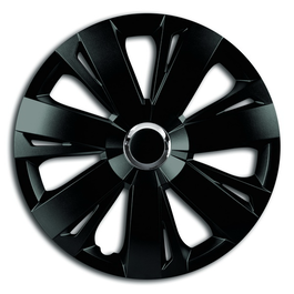 SET CAPACE ROTI 15 NEGRE CU INEL CROMAT ENERGY
