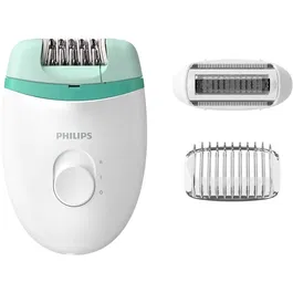 Epilator Philips Satinelle BRE245/00, 2 viteze, cap de epilare lavabil, 2 accesorii, Alb