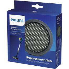 Filtru de schimb Philips FC8009/01 pentru aspirator vertical, compatibil cu SpeedPro & SpeedPro Aqua, lavabil
