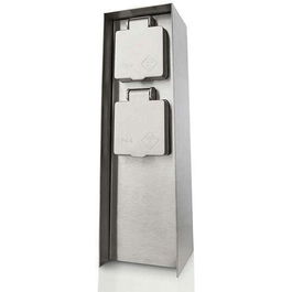 Priza pentru exterior myGarden Rock, impamantare laterala, IP44, 2x module