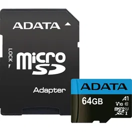 Card de memorie ADATA Premier, MicroSDXC, 64GB, UHS-I, Class 10