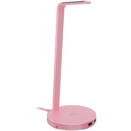 Stand casti Razer Base Station V2 Chroma, hub USB, Roz Quartz