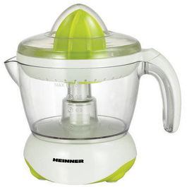 Storcator de citrice Heinner Citrus C250X, 25 W, 0.7 l, 1 Viteza, Doua conuri, Alb/Verde