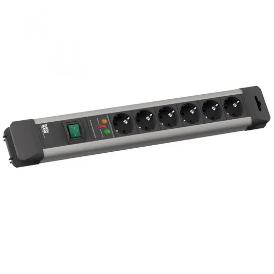 Prelungitor CONNECTUS 6 x CEE7 , cu intrerupator, cordon 5m