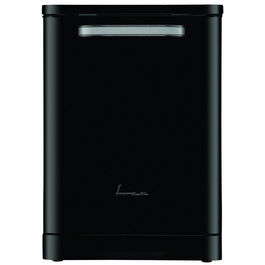 Masina de spalat vase Fram FDW-VRR606BKE++, 12 seturi, 6 programe, Clasa E, Display LED, Pornire intarziata, Aquastop, 60 cm, Negru
