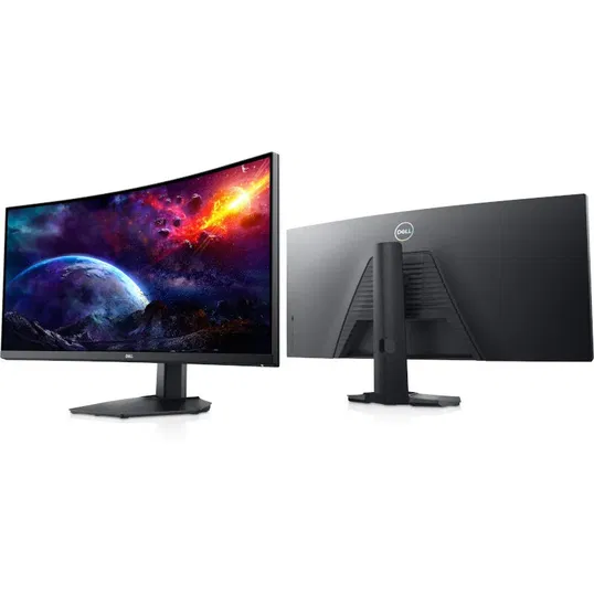 Monitor LED DELL Gaming S3422DWG Curbat 34 inch 1 ms Negru HDR FreeSync Premium Pro
