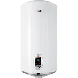 Boiler electric Ferroli TDG Plus 80, 2500 W, 80 l, 3 trepte putere, panou comanda digital, functie Smart, telecomanda