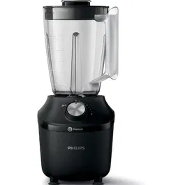 Blender Philips Seria 3000 HR2191/01, Sistem ProBlend, capacitate maxima 2L, capacitate efectiva 1.25L, 2viteze + impuls, zdrobeste gheata, aplicatia NutriU pentru mai multe idei de retete, Negru