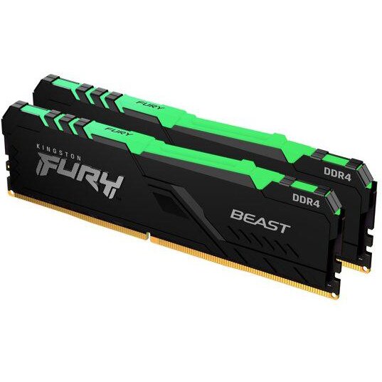 Memorie RAM FURY Beast RGB 16GB DDR4 3200MHz CL16 Dual Channel Kit