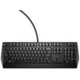 Tastatura mecanica gaming Alienware 510K, Iluminare RGB, Taste Slim, Moon Grey