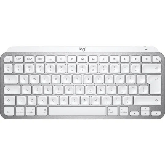 Tastatura Logitech MX Keys Mini pentru Mac, Bluetooth, US INTL layout, Pale Grey