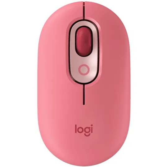 Mouse wireless Logitech Pop Heartbreaker, Ambidextru, Rosu