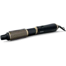 Perie cu aer cald Philips HP8667/00, 800W, tehnologie ThermoProtect, 3 accesorii, ingrijire cu ioni, invelis ceramic cu cheratina, Negru