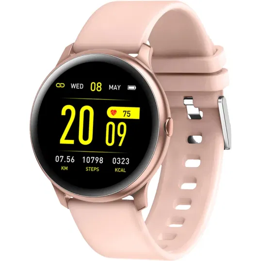 Smartwatch MaxCom FW32 Neon, bratara silicon - Roz