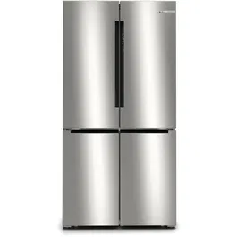 Side by side Bosch KFF96PIEP, Multidoor, 605 l, Clasa E, NoFrost, VitaFresh, EasyClean, SuperFreezing, 183 cm, Inox antiamprenta