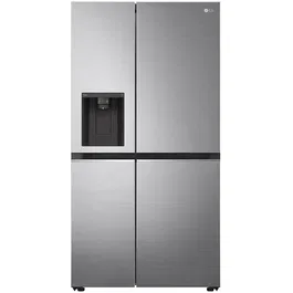 Side by side LG GSLV50PZXM, 635 l, Clasa F, No Frost, Door Cooling, LinearCooling, Compresor Linear Inverter, Dispenser, Smart Diagnosis, Argintiu