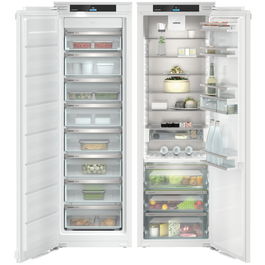 Combinatie side by side incorporabila Liebherr IXRF 5155, 509 L, No frost, Display TFT 2,4” color, ecran Touch & Swipe, SuperCool, SuperFrost, BioFresh, Alb