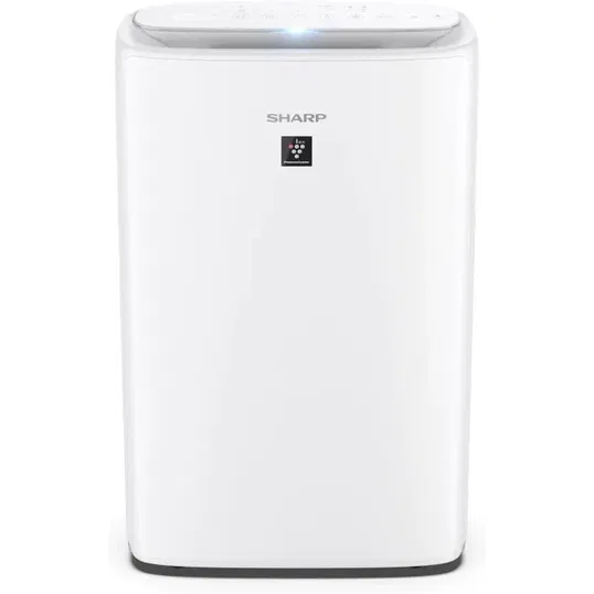 Purificator de aer cu umidificator Sharp UA-KIN40E-H, CADR 240 m3/h, Capacitate rezervor 2.7 l, Capacitate umidificare 440 ml/h, 3 nivele de filtrare, 5 senzori, Plasmacluster Ion Technology, Alb