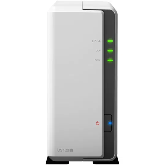 NAS DiskStation DS120j cu procesor Marvell Armada A3720 Dual Core 800 MHz, 512 MB DDR3L, 1-Bay, 1 x Gigabit LAN, 2 x USB 2.0