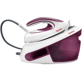 Statie de calcat tefal SV8054E0 Express Anti-Calc, 2800W, 6.5 bari, jet de abur 420 g/min, rezervor de apa 1.8L, auto-off, alb/violet
