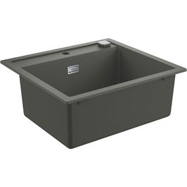 Chiuveta bucatarie Grohe, Granite Grey, K700, 500 x 360 x 200 mm, montare pe blat, evacuare automata, Kit montaj si evacuare, Antracit