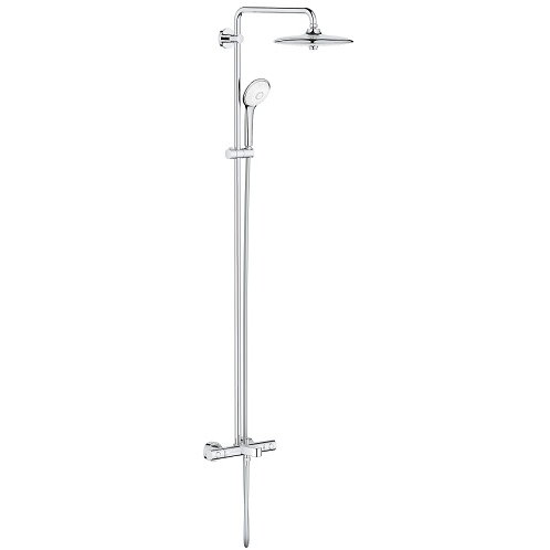 Sistem cada dus fix si mobil, cu baterie termostatata, crom, Grohe Euphoria System 260