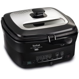 Friteuza Tefal Versalio Deluxe 7in1 FR491870, 7 programe de gatit, termostat ajustabil, capacitate ulei 2L, capacitate alimente 1.3 kg max, bol detasabil, negru