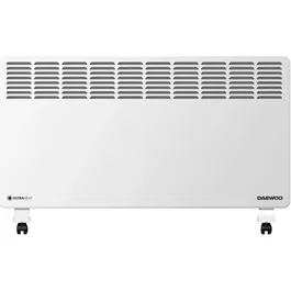 Convector electric Daewoo DPH2000F, 2000 W, 2 trepte de putere, Protectie la supraincalzire, Termostat reglabil, Indicator luminos , Alb