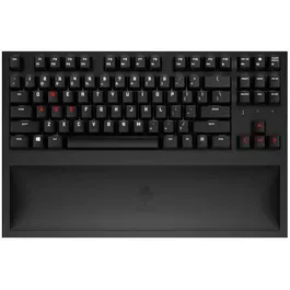 Tastatura gaming mecanica wireless HP Omen Spacer TKL, iluminare alb/rosu, switch Cherry MX Brown, Negru