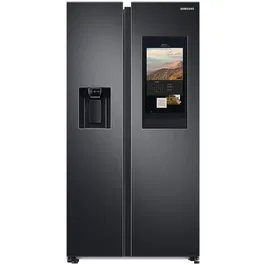 Side by Side Samsung RS6HA8891B1/EF, 614 l, Family Hub, SmartThings, Full No Frost, Twin Cooling Plus, Conversie Smart 5 in 1, WiFi, Dozator de apa/gheata, Metal Cooling, Compresor Digital Inverter, Clasa E, H 178 cm, Dark Inox