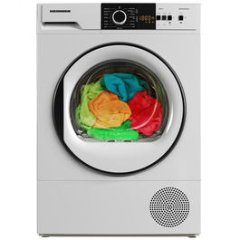 Uscator de rufe Heinner HHPD-V8T1CHA++, Pompa de caldura, 8 kg, 15 programe, Clasa A++, Display LED, Lumina cuva, Indicator curatare filtru scame, Indicator rezervor colectare apa plin, Blocare acces copii, Alb