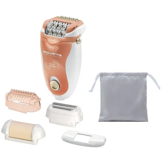 Epilator Soft Sensation EP5720, 2 viteze, 24 pensete, cap pivotant, alb/orange