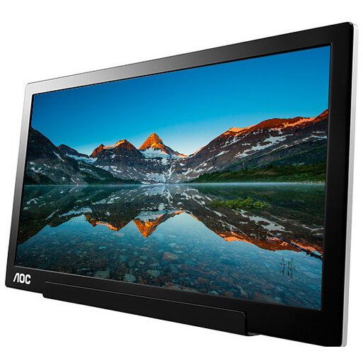 Monitor LED AOC I1601FWUX 15.6 inch 5 ms Black USB-C 60Hz