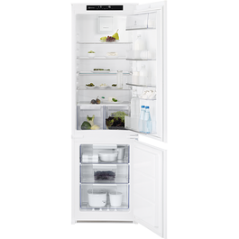 Combina frigorifica incorporabila Electrolux LNT7TF18S, 256 l, Fresh Frost Free - No Frost, Ventilator, Usa reversibila slide, control electronic, Clasa F, H 178 cm