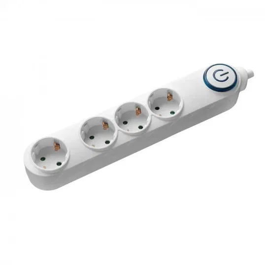 Prelungitor SAMUS 4 prize SCHUKO, 5M, 3680W, 3 X 1.5MMP, Intrerupator