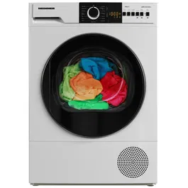 Uscator de rufe Heinner HHPD-V10T2CHA++, Pompa de caldura, 10 kg, 15 programe, Clasa A++, Display LED, Lumina cuva, Blocare Acces copii, Alb