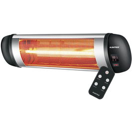 Radiator Electric Albatros RFC-2500AT Infrarosu de Perete, 3 trepte de putere 850W / 1650W / 2000W, Grad protectie IP34, Lampa cu fibra din carbon, Temporizator 1-24 ore, Carcasa din aluminiu, Grilaj din inox