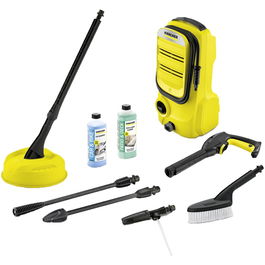 Aparat de spalat cu presiune Karcher K 2 COMPACT CAR & HOME,T150 EU, 1400W, 110 bar presiune maxima, 360 l/h debit apa+ perie curatare masina + detergent auto + detergent suprafete