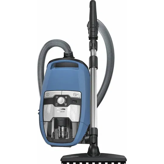 Aspirator fara sac Miele Blizzard CX1 Parquet PowerLine SKCF5, 890 W, 2 l, 76 dB, perie Parquet Twister, Albastru