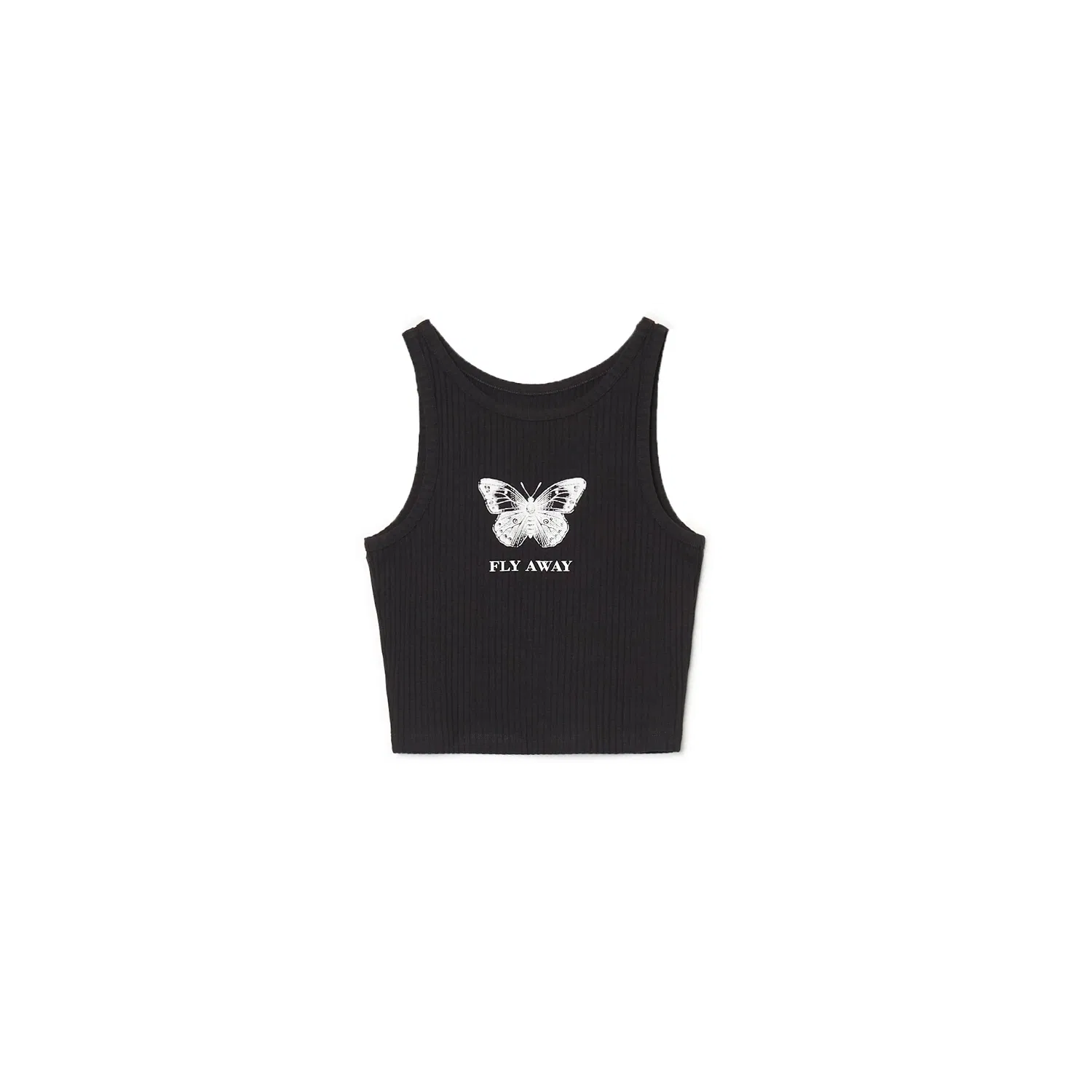 Cropp - Tank top - Negru